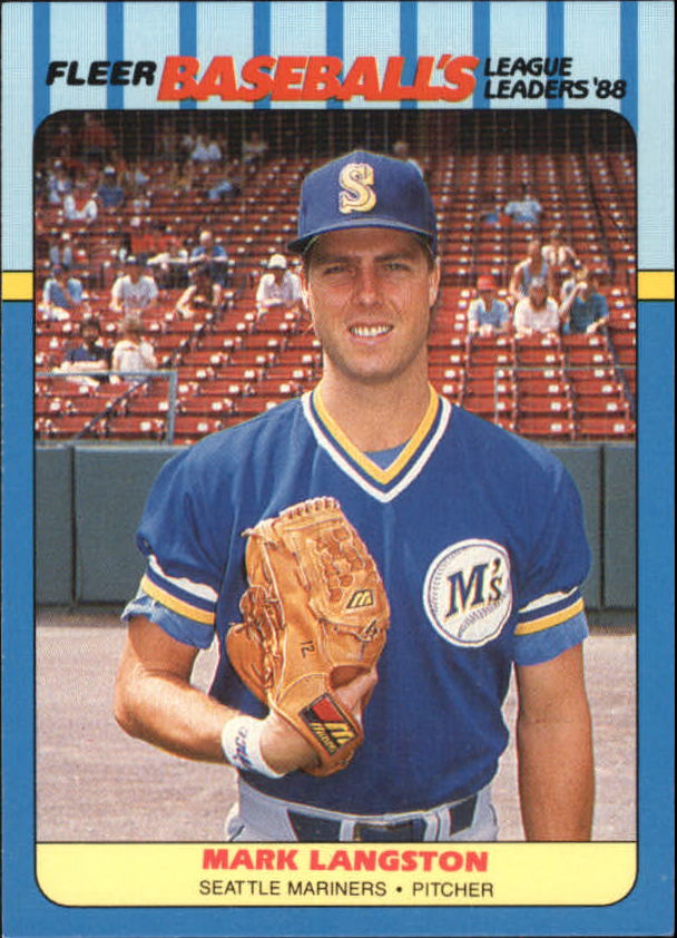 1988 Fleer League Leaders Baseball Cards       024      Mark Langston
